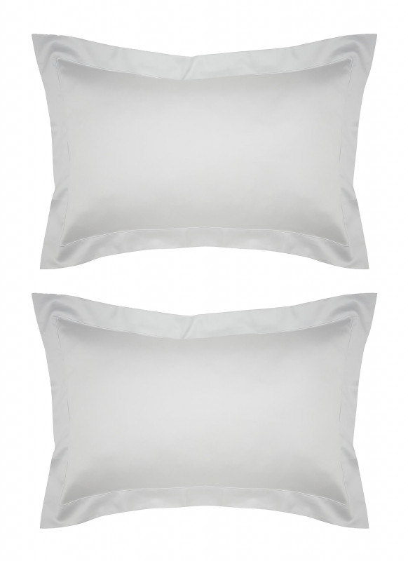 CELSO DE LEMOS BOURDON satin pillowcase set-pearl white