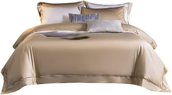 Tribute Satin Jacquard 4-Piece Cotton Bedding Multi-Piece Bed Sheet and Comforter Set (D 200 * 230cm)