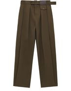 LOEWE Cotton and silk straight-leg trousers