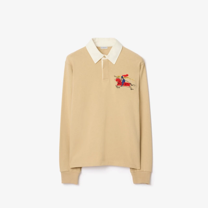 Equestrian Knight Logo Cotton Rugby Shirt