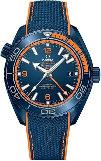 Omega Haima series automatic mechanical blue disc men's wristwatch 215.92.46.22.03.001